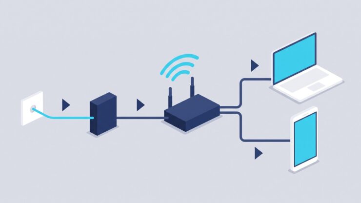 光回線が開通したら？ONUとルーターのつなぎ方と挿す穴を解説